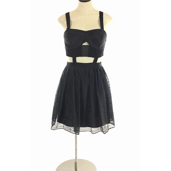 BCBGeneration Dresses & Skirts - New BCBGeneration Pin Up Cut Out Black Party Dress